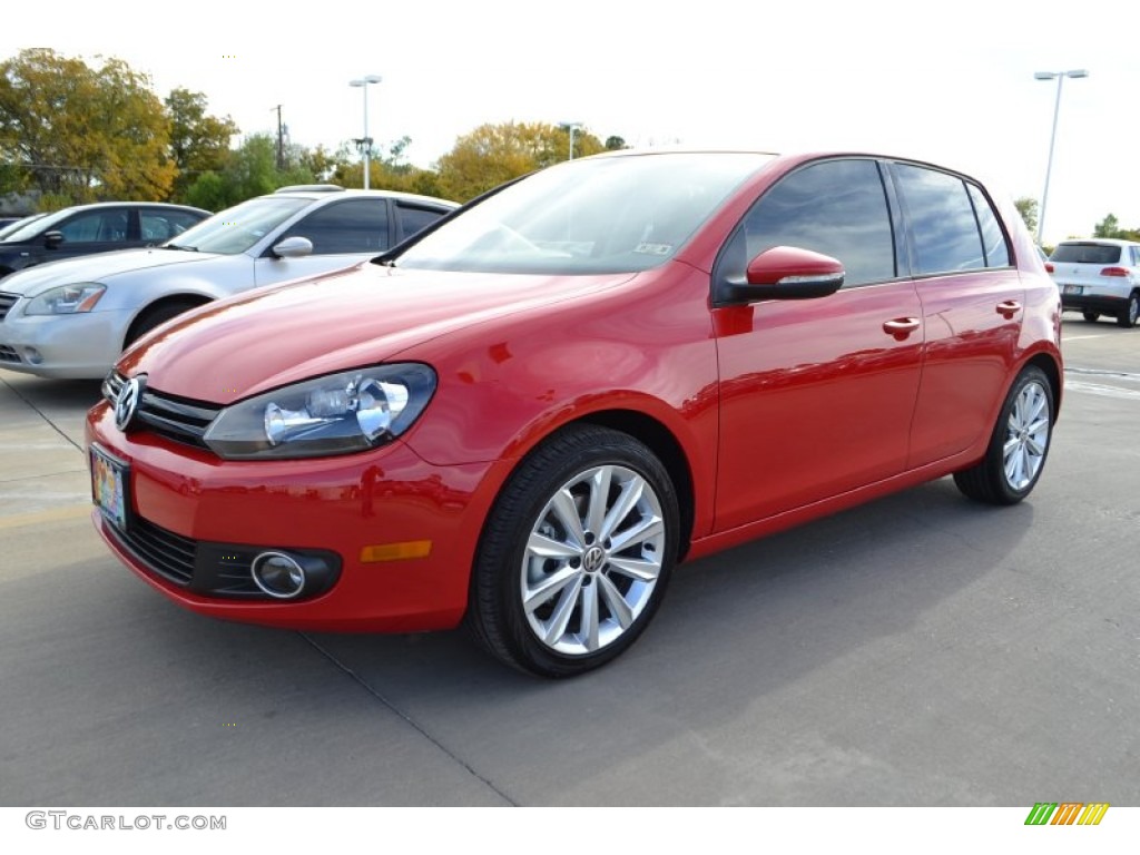 Tornado Red 2014 Volkswagen Golf TDI 4 Door Exterior Photo #88060611