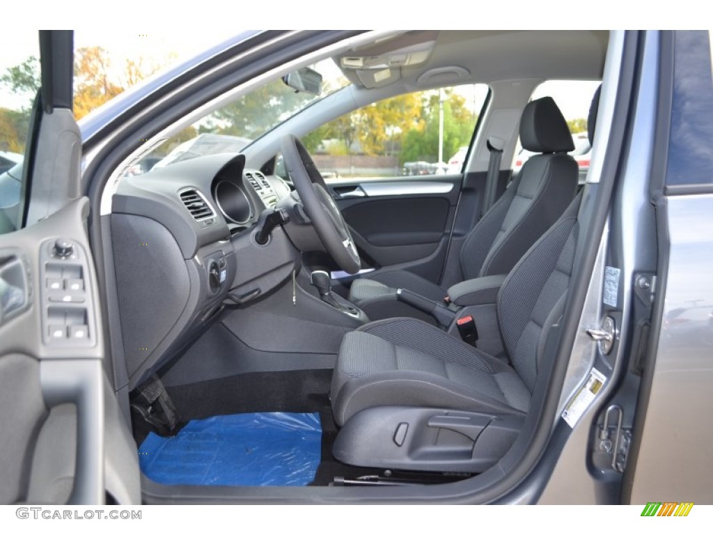 Titan Black Interior 2014 Volkswagen Golf TDI 4 Door Photo #88061037