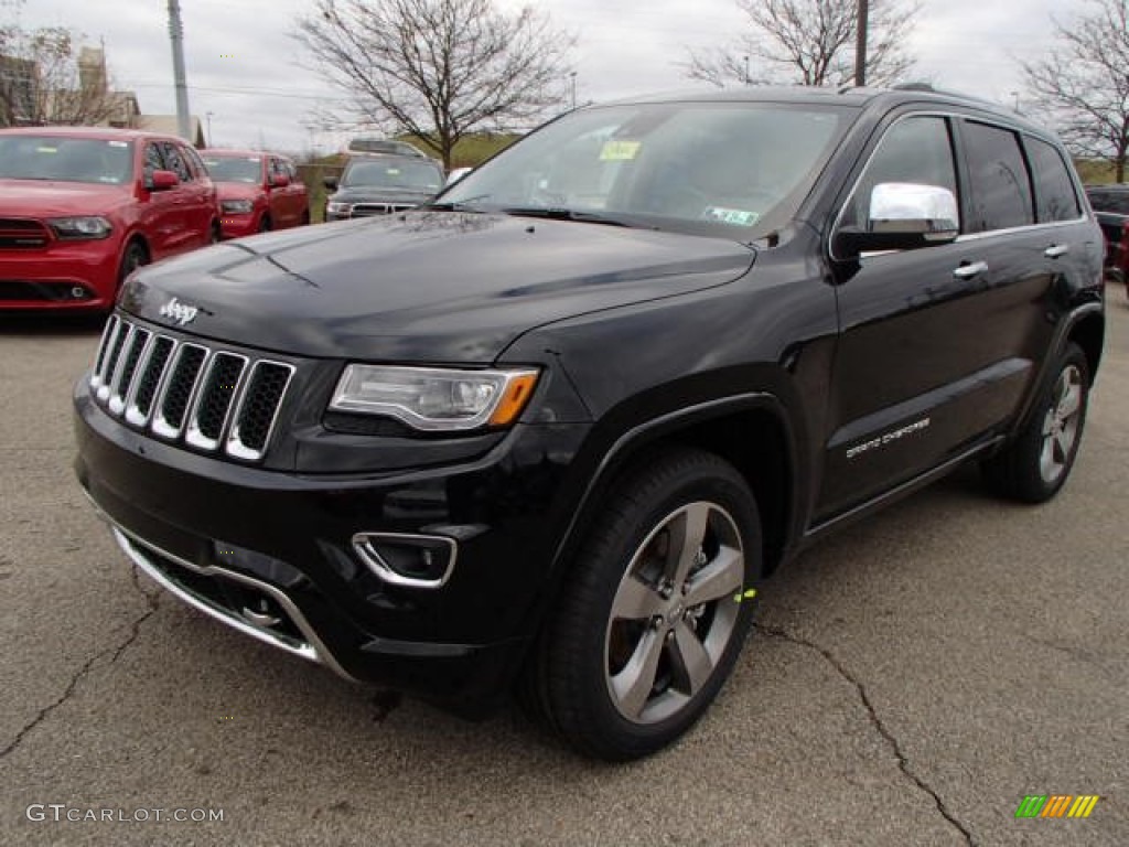2014 Grand Cherokee Overland 4x4 - Black Forest Green Pearl / Overland Nepal Jeep Brown Light Frost photo #2