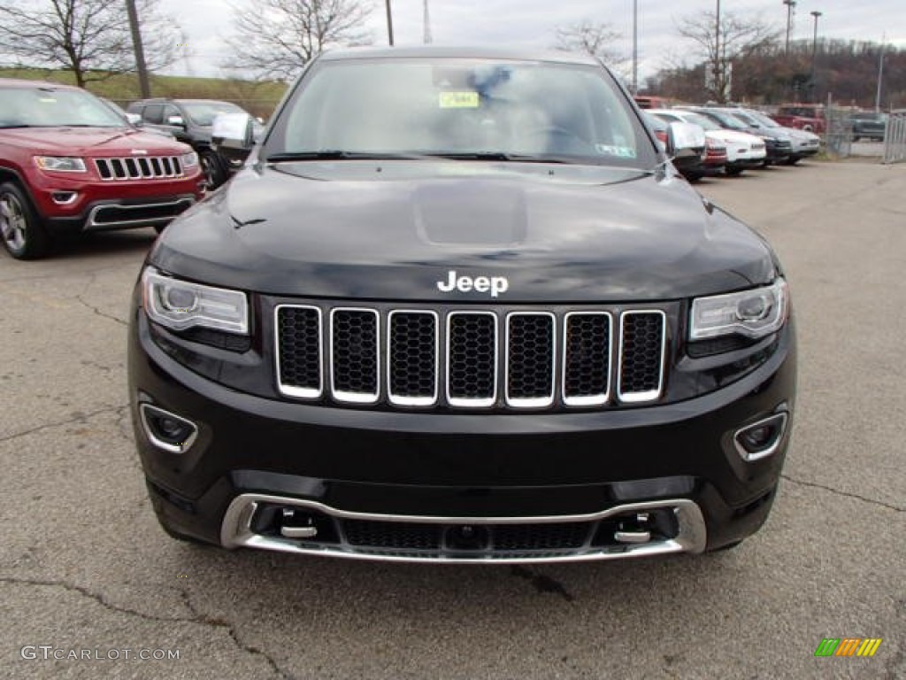 2014 Grand Cherokee Overland 4x4 - Black Forest Green Pearl / Overland Nepal Jeep Brown Light Frost photo #3