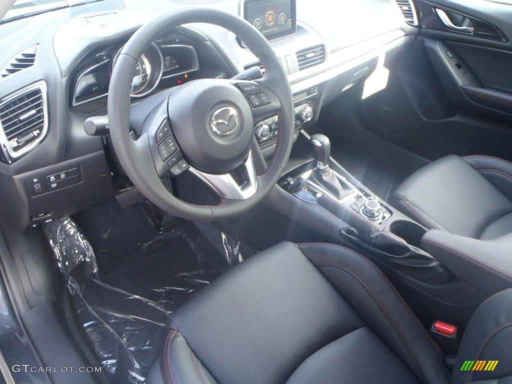 Black Interior 2014 Mazda MAZDA3 s Touring 4 Door Photo #88061275