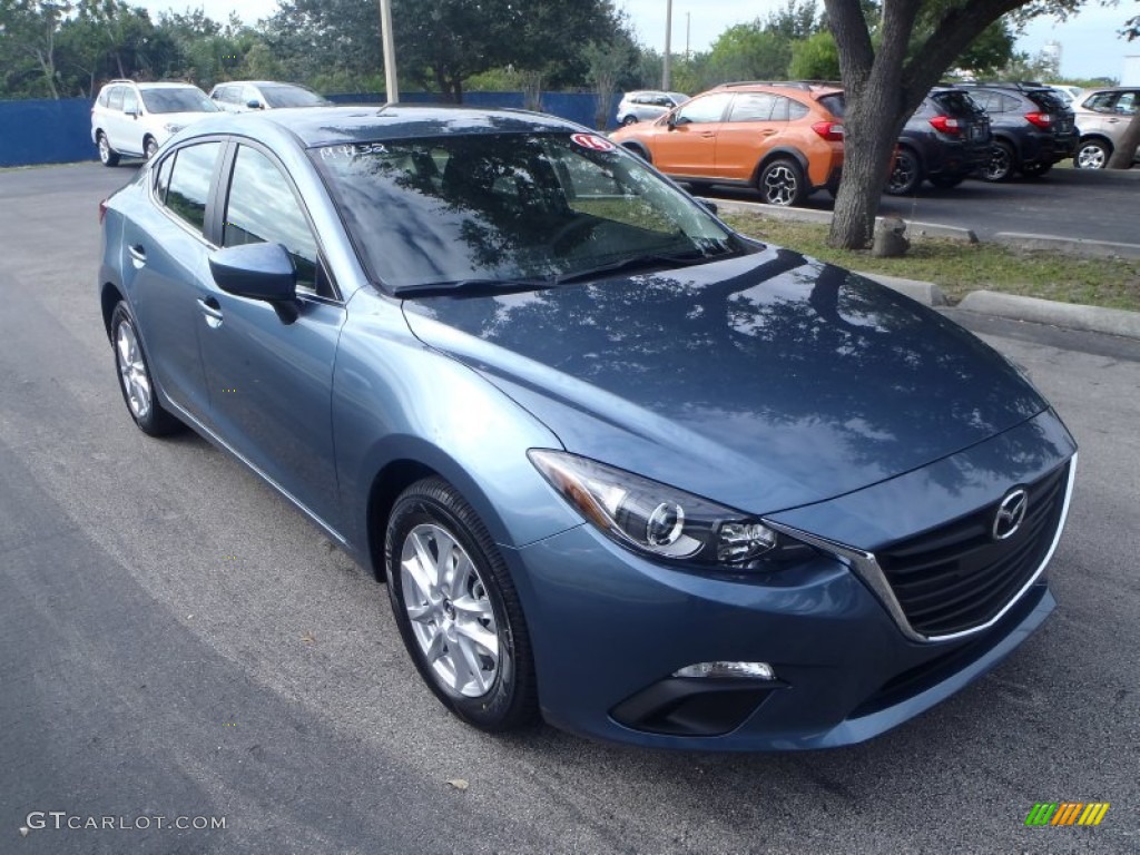 2014 MAZDA3 i Touring 4 Door - Blue Reflex Mica / Black photo #1