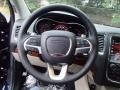 2014 Dodge Durango Black/Light Frost Beige Interior Steering Wheel Photo