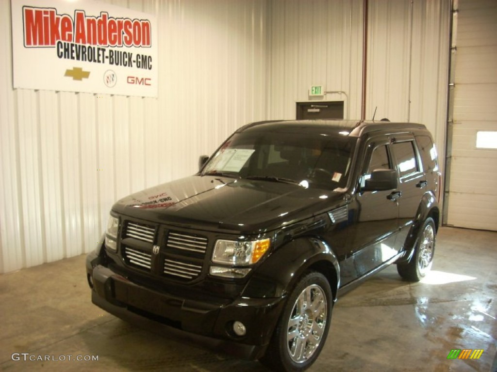 2010 Nitro SXT 4x4 - Brilliant Black Crystal Pearl / Dark Slate Gray/Light Slate Gray photo #1