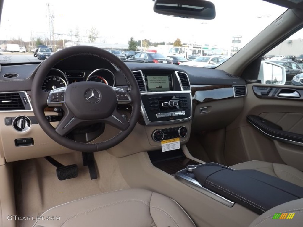 Almond Beige Interior 2014 Mercedes-Benz GL 350 BlueTEC 4Matic Photo #88067106
