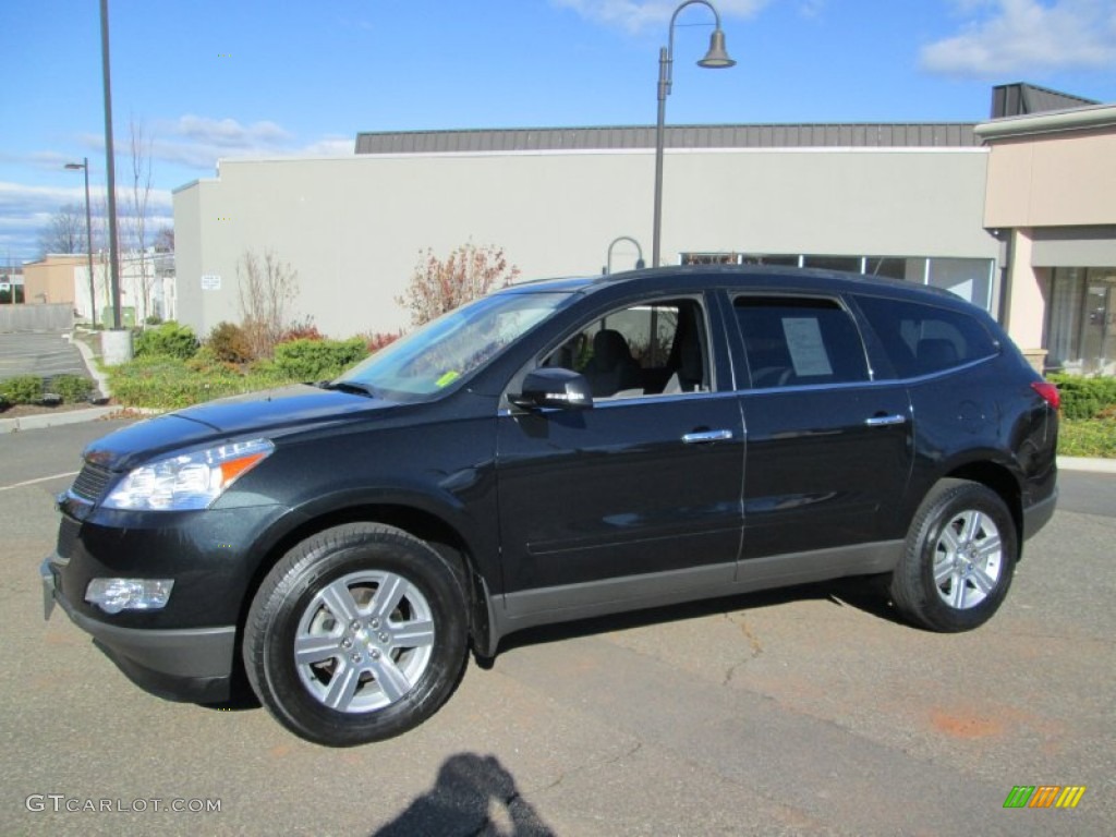 2010 Traverse LT - Cyber Gray Metallic / Dark Gray/Light Gray photo #3