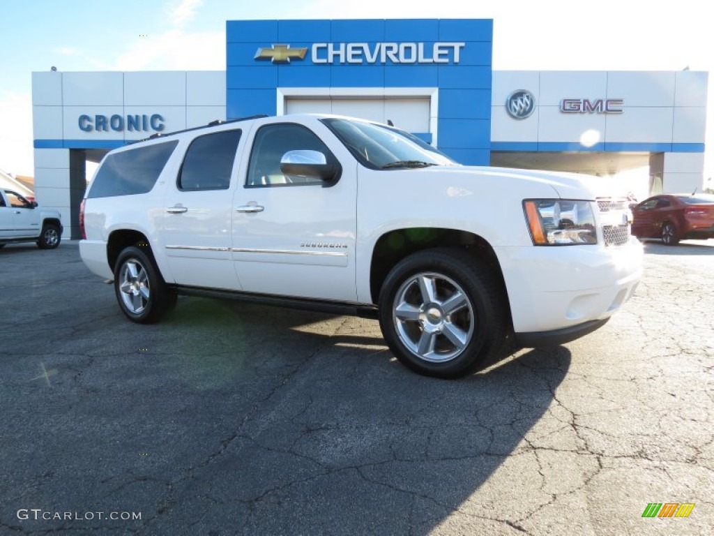 2010 Suburban LTZ 4x4 - Summit White / Ebony photo #1