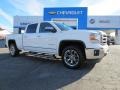 2014 White Diamond Tricoat GMC Sierra 1500 SLT Crew Cab 4x4  photo #1