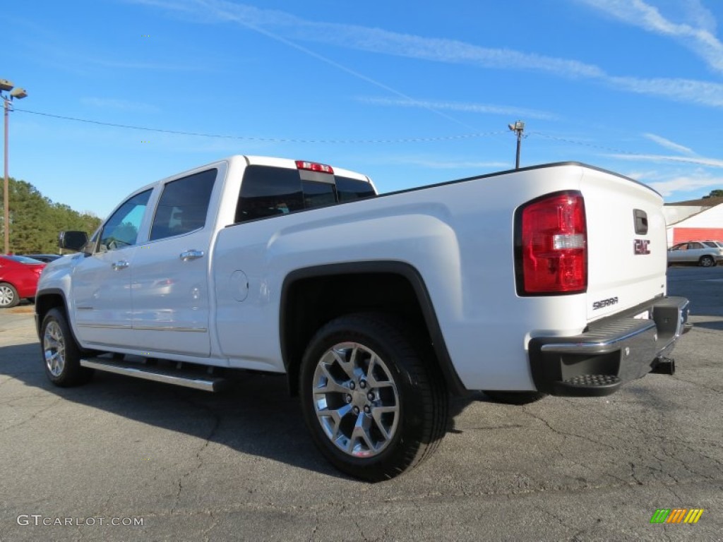 2014 Sierra 1500 SLT Crew Cab 4x4 - White Diamond Tricoat / Jet Black photo #5