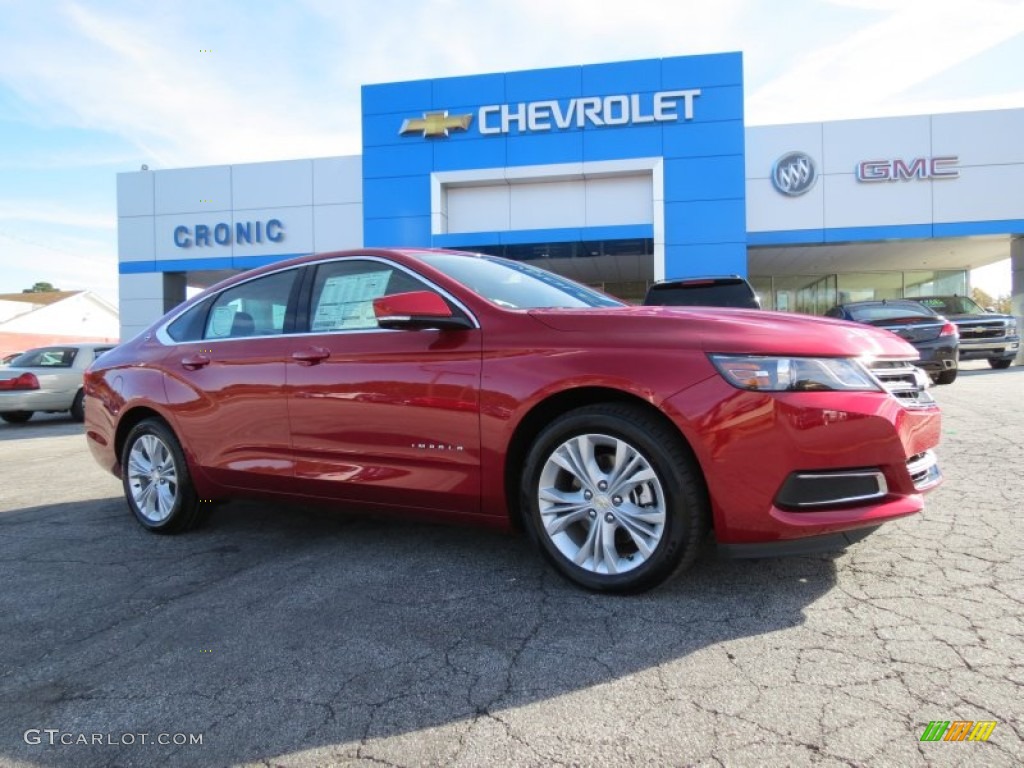 2014 Impala LT - Crystal Red Tintcoat / Jet Black/Brownstone photo #1