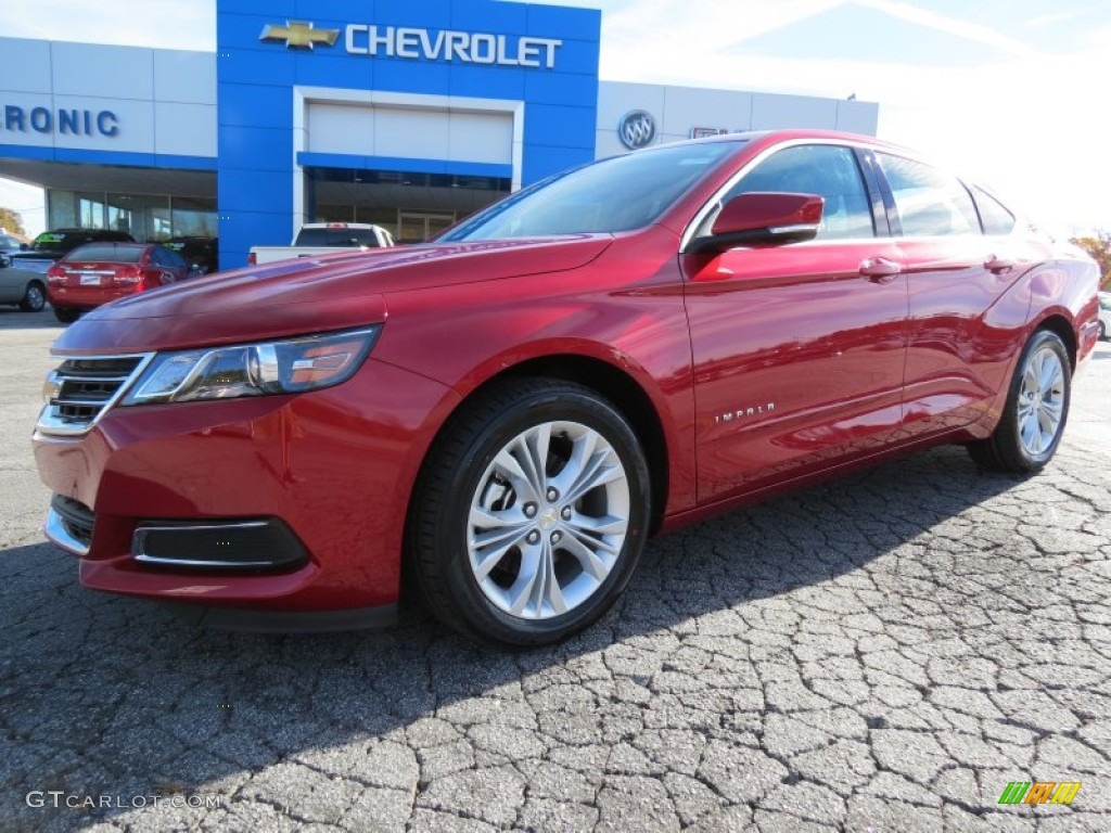 2014 Impala LT - Crystal Red Tintcoat / Jet Black/Brownstone photo #3