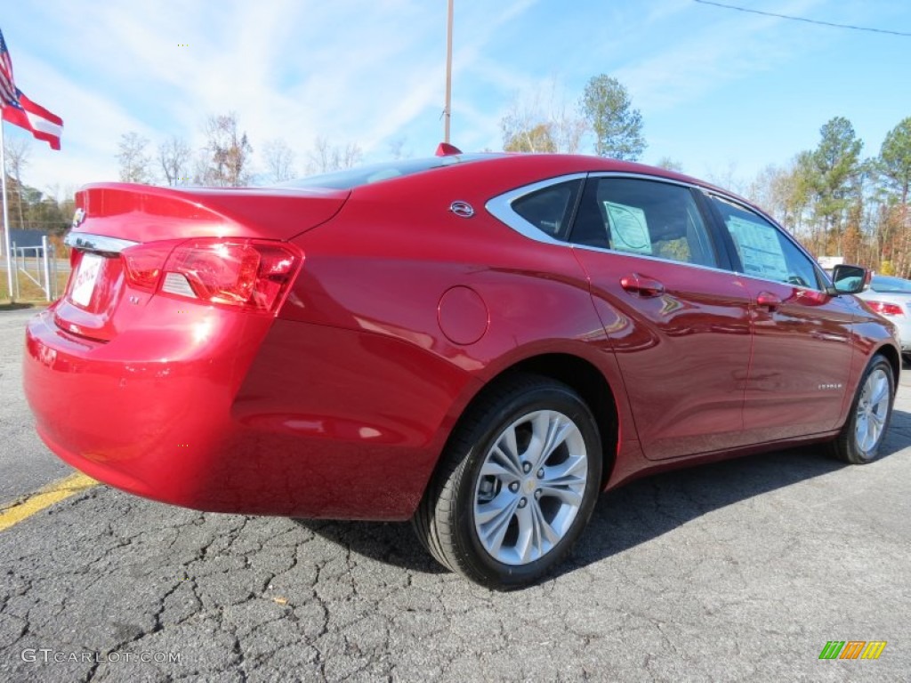 2014 Impala LT - Crystal Red Tintcoat / Jet Black/Brownstone photo #6