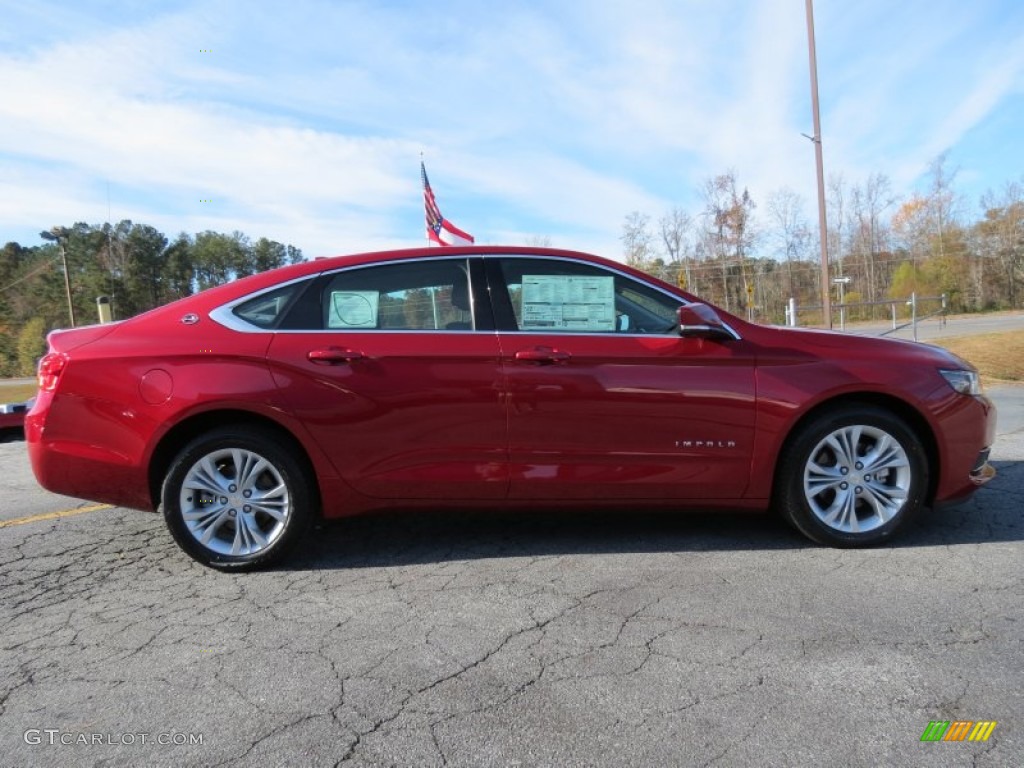 2014 Impala LT - Crystal Red Tintcoat / Jet Black/Brownstone photo #7