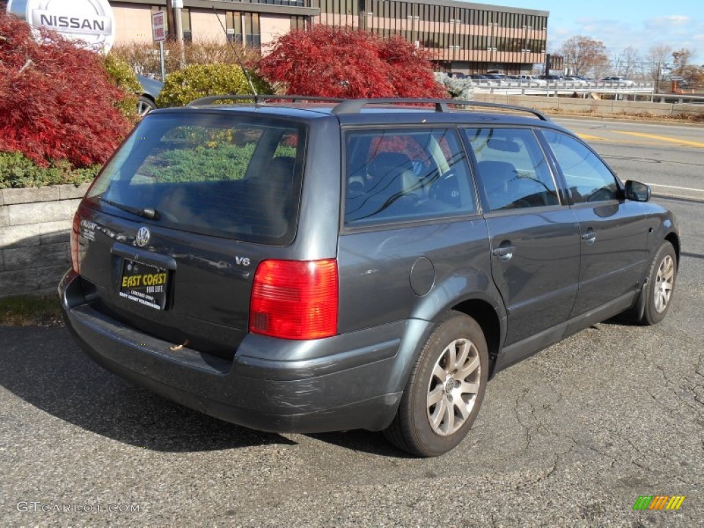 2000 Passat GLX V6 Wagon - Blue Anthracite Metallic / Black photo #3