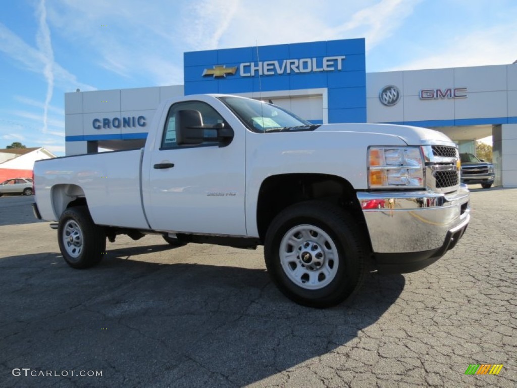 2014 Silverado 2500HD WT Regular Cab - Summit White / Dark Titanium photo #1