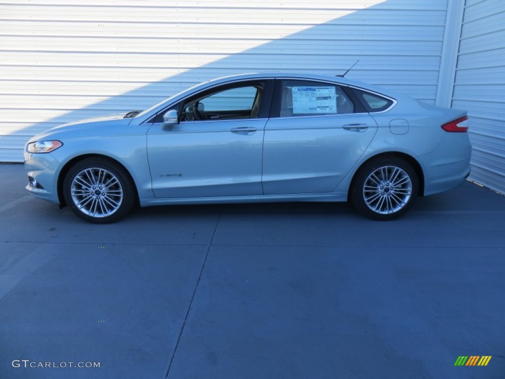 2014 Fusion Hybrid SE - Ice Storm / Dune photo #6