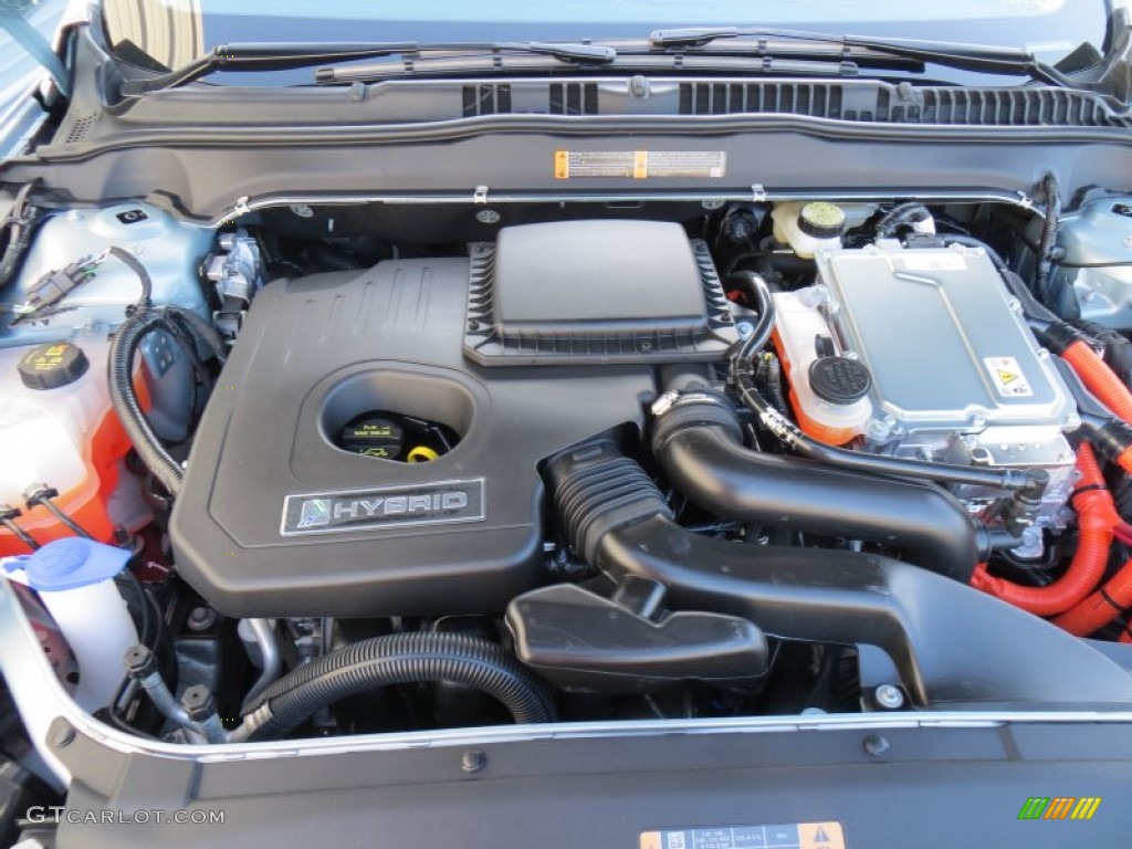 2014 Ford Fusion Hybrid SE 2.0 Liter Atkinson-Cycle DOHC 16-Valve 4 Cylinder Gasoline/Electric Hybrid Engine Photo #88070691