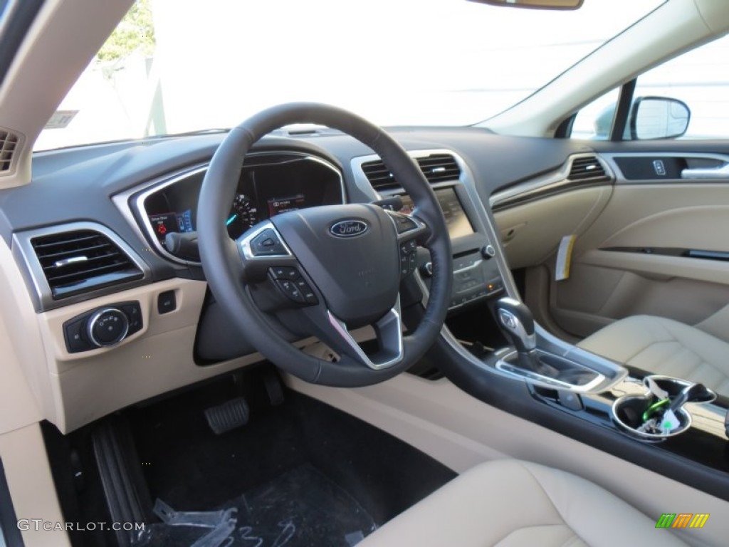 Dune Interior 2014 Ford Fusion Hybrid SE Photo #88070913