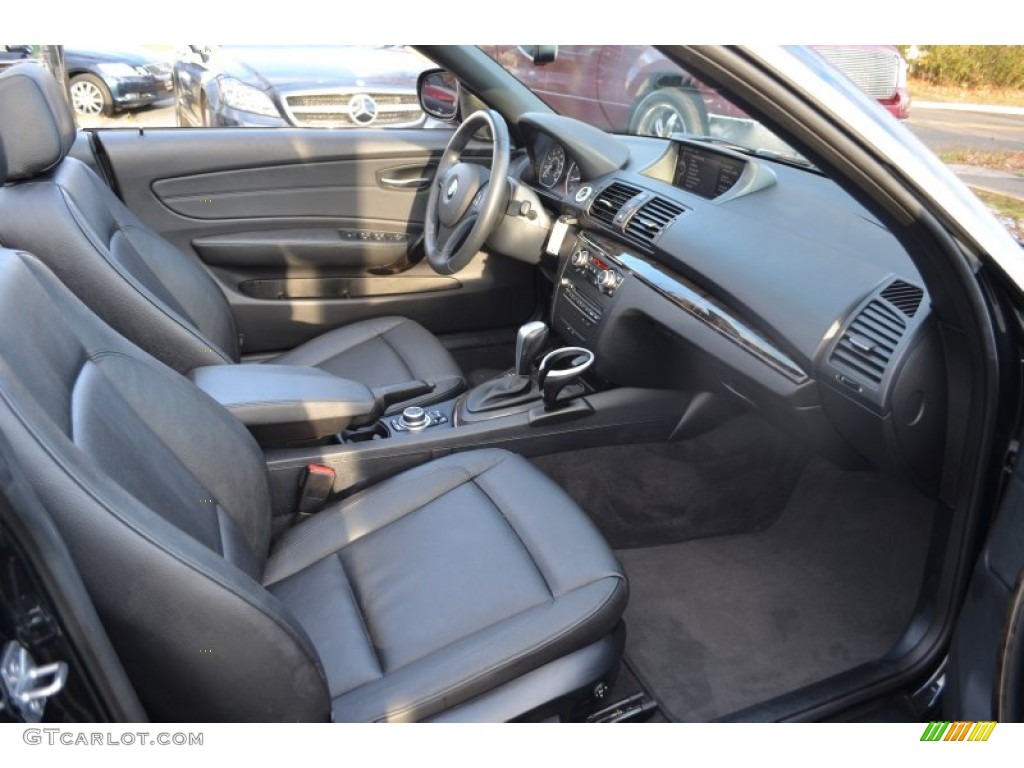 2011 1 Series 128i Convertible - Black Sapphire Metallic / Black photo #10