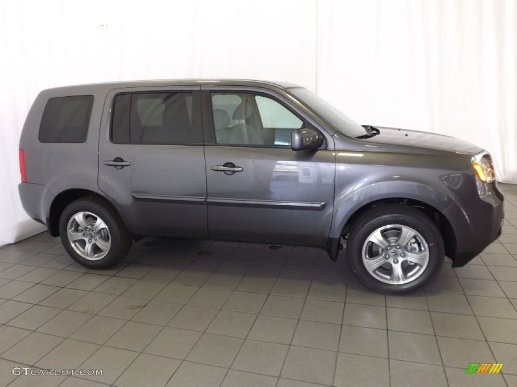 2014 Pilot EX - Modern Steel Metallic / Gray photo #5