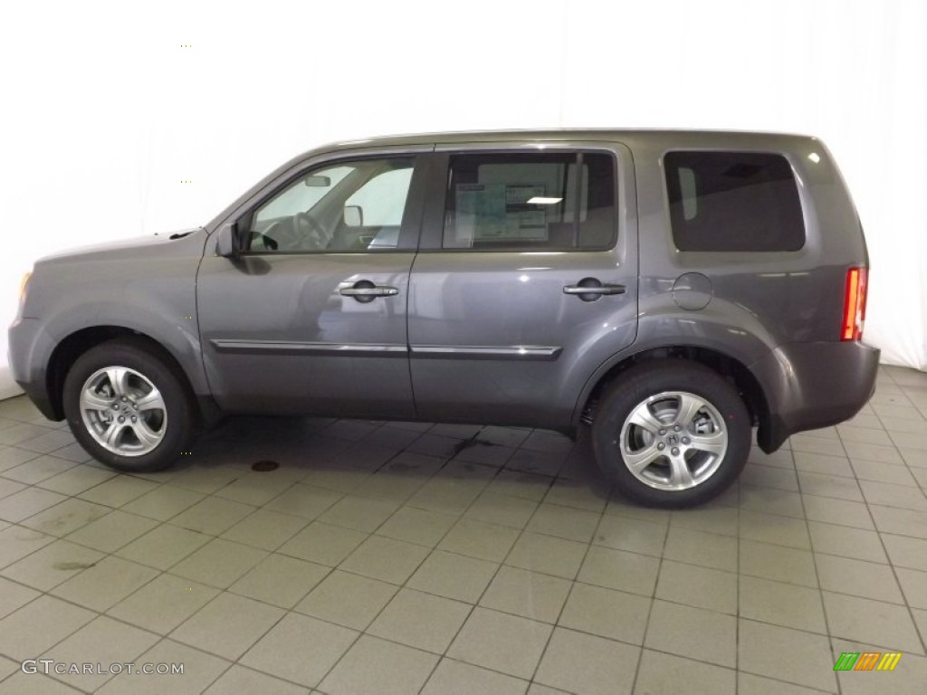 2014 Pilot EX - Modern Steel Metallic / Gray photo #8