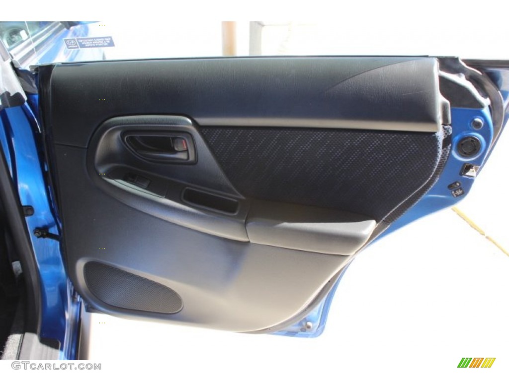 2003 Subaru Impreza WRX Wagon Black Door Panel Photo #88072711