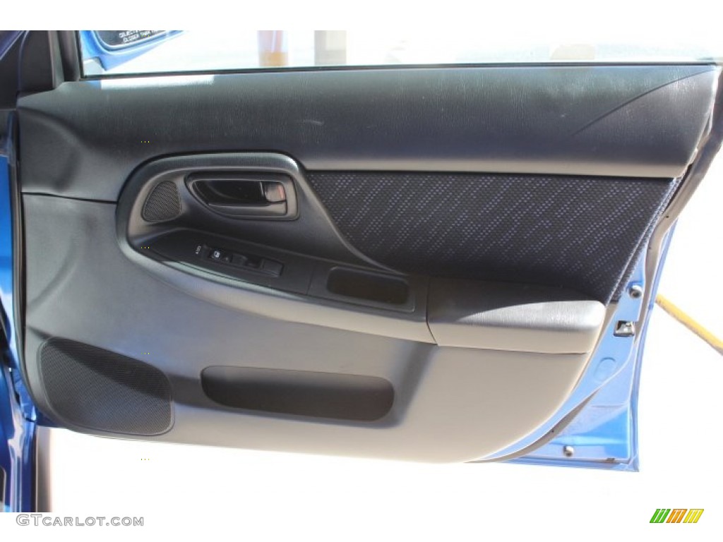 2003 Subaru Impreza WRX Wagon Black Door Panel Photo #88072753