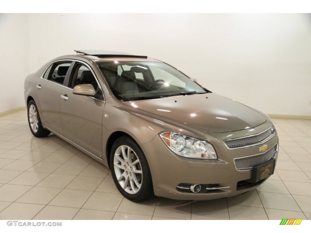 2008 Malibu LTZ Sedan - Amber Bronze Metallic / Cocoa/Cashmere Beige photo #1