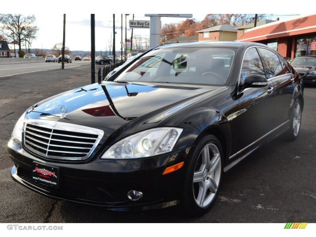 2008 S 550 4Matic Sedan - Black / Black photo #1