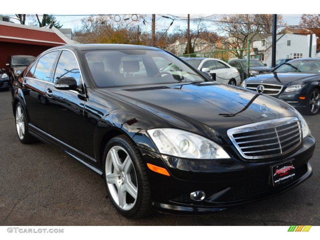 2008 S 550 4Matic Sedan - Black / Black photo #3