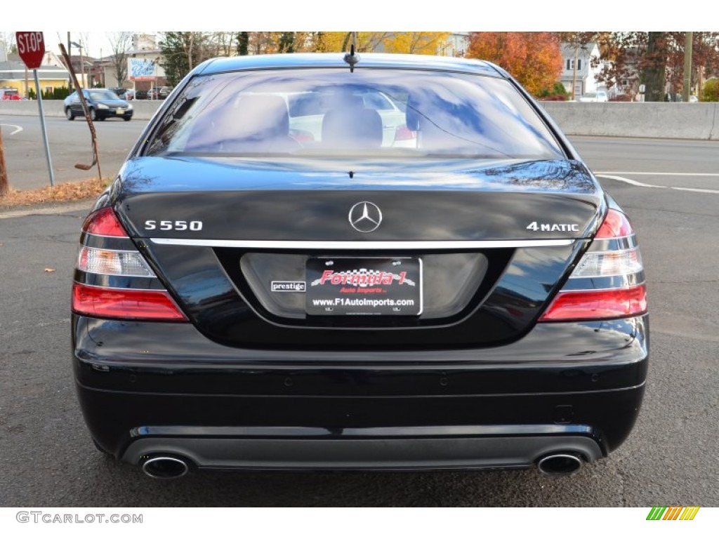 2008 S 550 4Matic Sedan - Black / Black photo #6