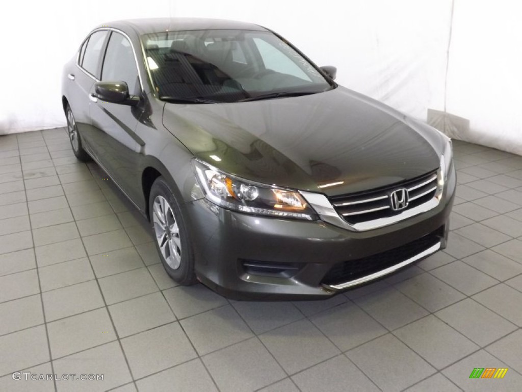 2014 Accord LX Sedan - Hematite Metallic / Black photo #1