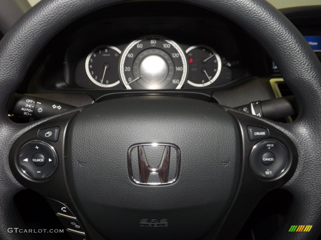 2014 Accord LX Sedan - Hematite Metallic / Black photo #21