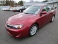 2010 Camellia Red Pearl Subaru Impreza 2.5i Premium Sedan  photo #3