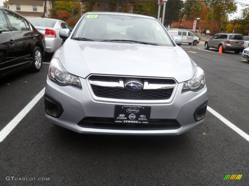 2012 Impreza 2.0i Premium 5 Door - Ice Silver Metallic / Black photo #2