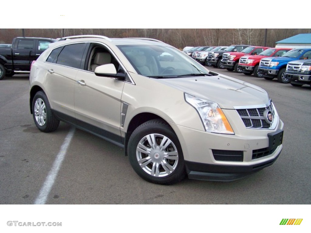 Gold Mist 2010 Cadillac SRX 4 V6 AWD Exterior Photo #88079016