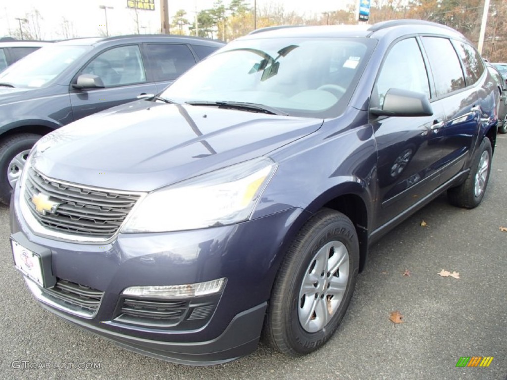 2014 Traverse LS AWD - Atlantis Blue Metallic / Dark Titanium/Light Titanium photo #1