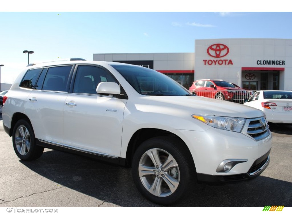 2013 Highlander Limited 4WD - Blizzard White Pearl / Ash photo #1