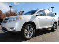 2013 Blizzard White Pearl Toyota Highlander Limited 4WD  photo #3