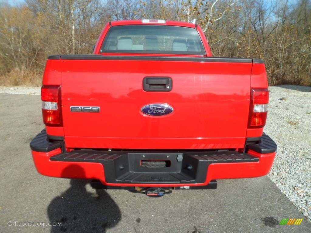 2006 F150 STX Regular Cab - Bright Red / Medium Flint photo #4