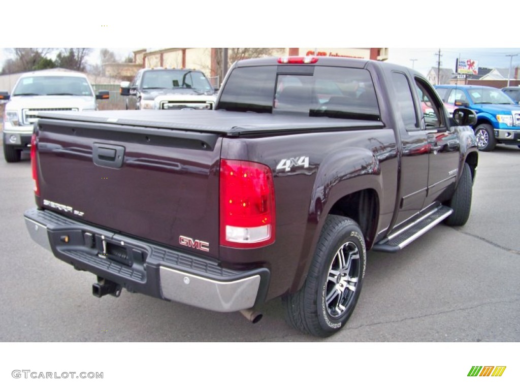 2008 Sierra 1500 SLE Extended Cab 4x4 - Dark Crimson Metallic / Light Cashmere photo #5