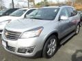 2014 Silver Ice Metallic Chevrolet Traverse LTZ AWD  photo #1