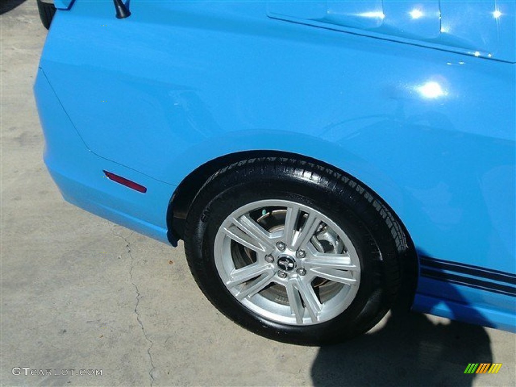 2013 Mustang V6 Coupe - Grabber Blue / Charcoal Black photo #8