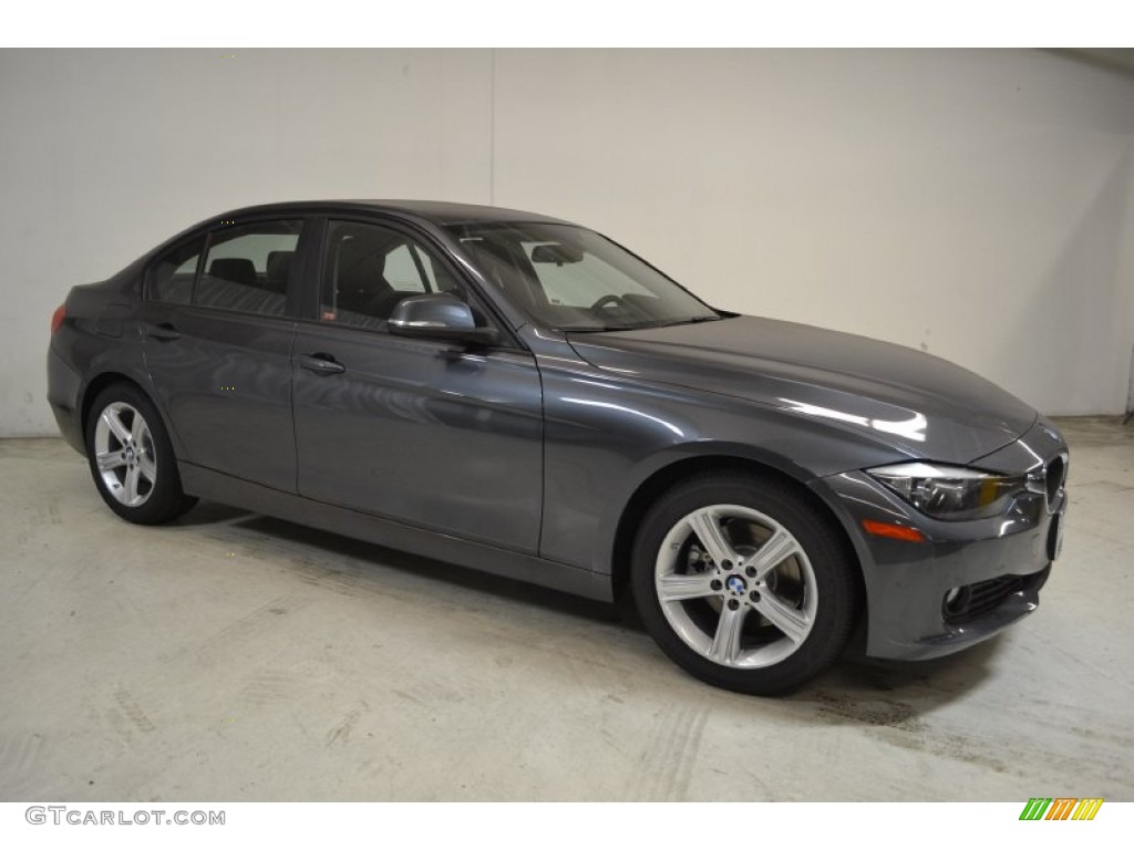 2014 3 Series 328d Sedan - Mineral Grey Metallic / Black photo #2