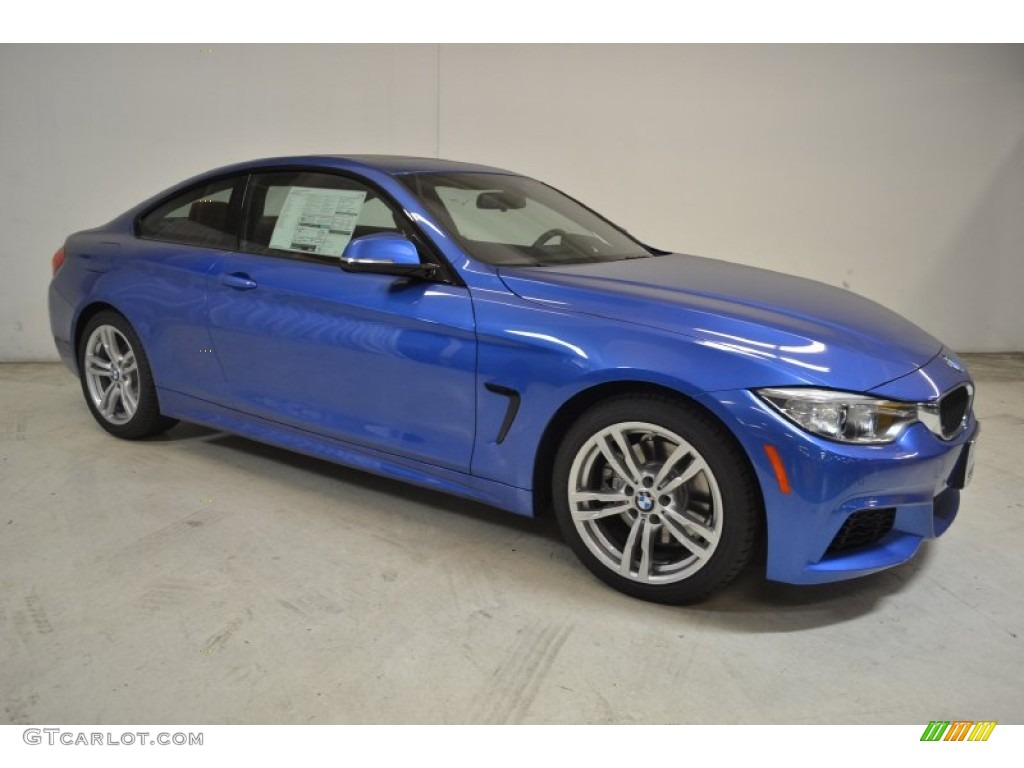Estoril Blue 2014 BMW 4 Series 428i Coupe Exterior Photo #88085316