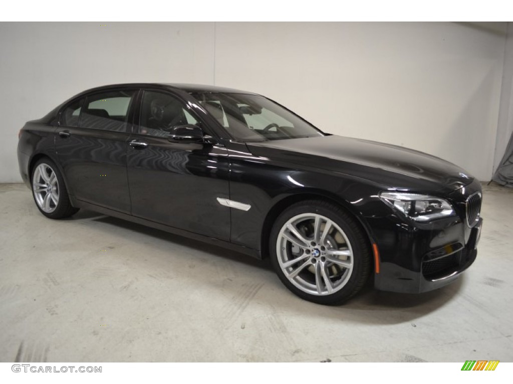 Black Sapphire Metallic 2014 BMW 7 Series 750Li Sedan Exterior Photo #88087503