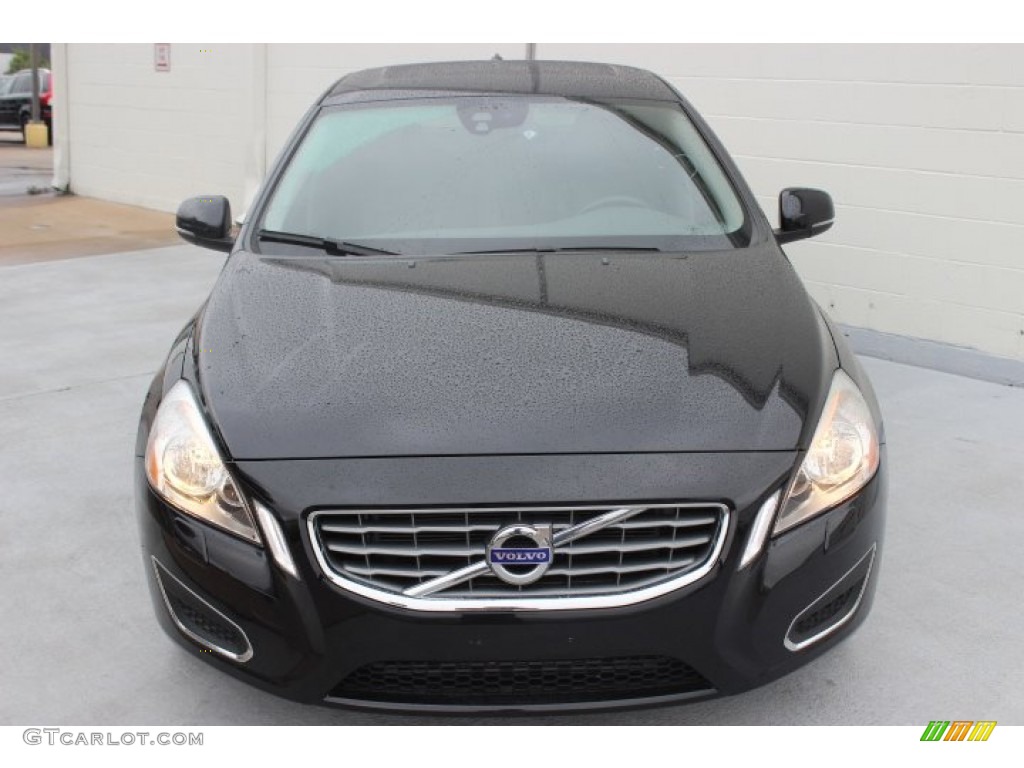 2012 S60 T5 - Black Sapphire Metallic / Off Black/Anthracite Black photo #2