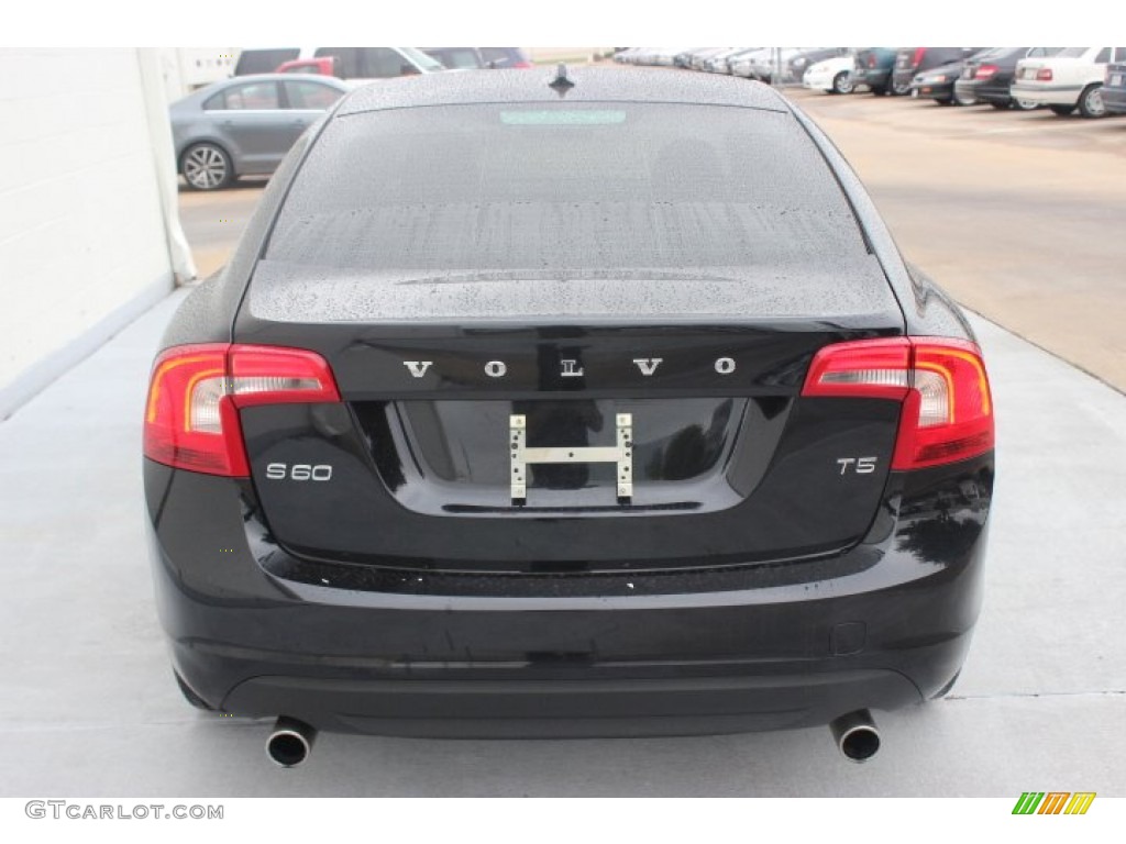 2012 S60 T5 - Black Sapphire Metallic / Off Black/Anthracite Black photo #3