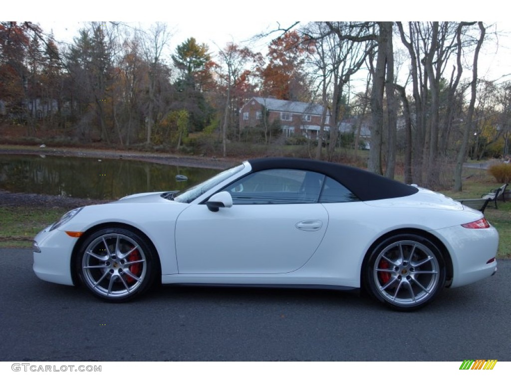 White 2013 Porsche 911 Carrera S Cabriolet Exterior Photo #88090125