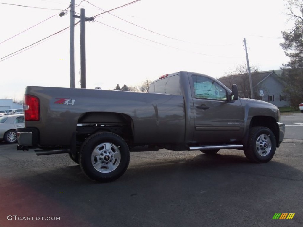 2013 Silverado 2500HD LT Regular Cab 4x4 - Mocha Steel Metallic / Ebony photo #3